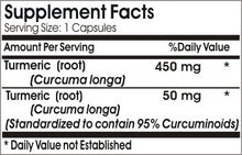 Load image into Gallery viewer, Turmeric Extract 500mg Curcuminoids 95% // 100 Capsules // Pure // by PureControl Supplements
