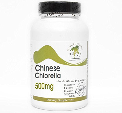 Chinese Chlorella 500mg ~ 200 Capsules - No Additives ~ Naturetition Supplements