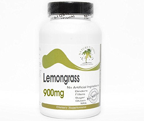 Lemongrass 900mg ~ 180 Capsules - No Additives ~ Naturetition Supplements