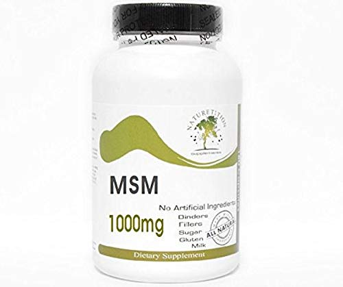 MSM 1000mg ~ 200 Capsules - No Additives ~ Naturetition Supplements