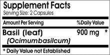 Load image into Gallery viewer, Basil 900mg // 100 Capsules // Pure // by PureControl Supplements
