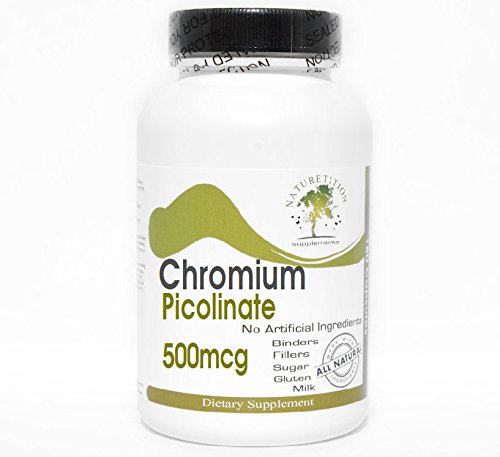 Chromium Picolinate 500mcg ~ 100 Capsules - No Additives ~ Naturetition Supplements