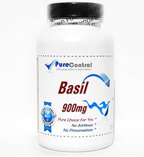 Load image into Gallery viewer, Basil 900mg // 100 Capsules // Pure // by PureControl Supplements
