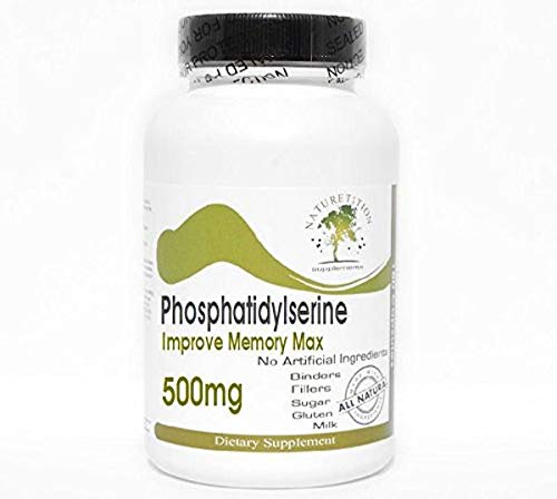 Phosphatidylserine Improve Memory Max 500mg ~ 100 Capsules - No Additives ~ Naturetition Supplements