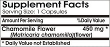 Load image into Gallery viewer, Chamomile Flower 450mg ~ 100 Capsules - No Additives ~ Naturetition Supplements
