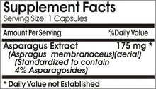 Load image into Gallery viewer, Asparagus Root Extract 175mg ~ 180 Capsules - No Additives ~ Naturetition Supplements

