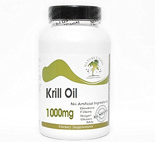 Krill Oil 1000mg ~ 200 Capsules - No Additives ~ Naturetition Supplements