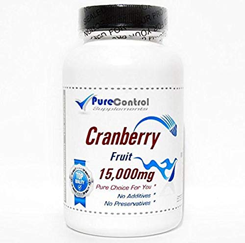 Cranberry Fruit 15,000mg Concentrate // 100 Capsules // Pure // by PureControl Supplements