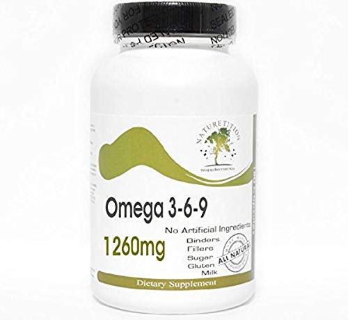 Omega 3-6-9 1260mg Emulsified Dry ~ 100 Capsules - No Additives ~ Naturetition Supplements