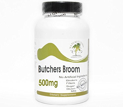 Butchers Broom 500mg ~ 200 Capsules - No Additives ~ Naturetition Supplements