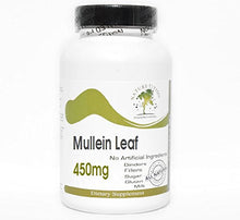 Load image into Gallery viewer, Mullein Leaf 450mg ~ 100 Capsules - No Additives ~ Naturetition Supplements
