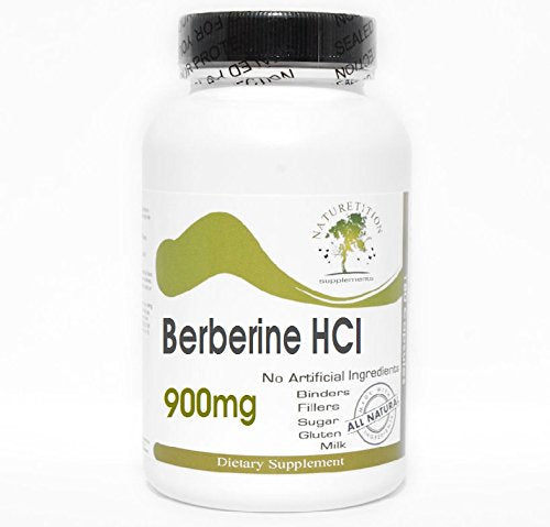 Berberine HCI 900mg ~ 90 Capsules - No Additives ~ Naturetition Supplements