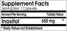 Load image into Gallery viewer, Inositol 650mg ~ 100 Capsules - No Additives ~ Naturetition Supplements
