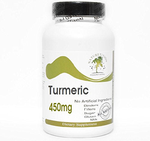 Turmeric 450mg ~ 100 Capsules - No Additives ~ Naturetition Supplements