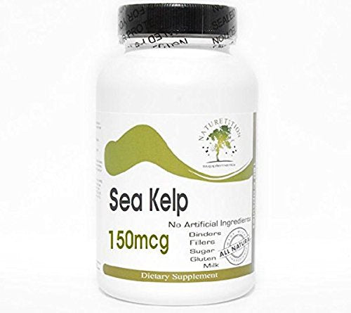 Sea Kelp 150mcg ~ 100 Capsules - No Additives ~ Naturetition Supplements