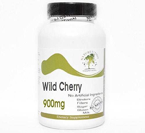 Wild Cherry 900mg ~ 180 Capsules - No Additives ~ Naturetition Supplements