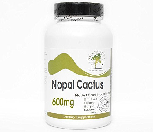 Nopal Cactus 600mg ~ 240 Capsules - No Additives ~ Naturetition Supplements
