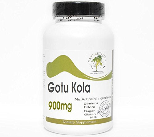 Gotu Kola 900mg ~ 100 Capsules - No Additives ~ Naturetition Supplements