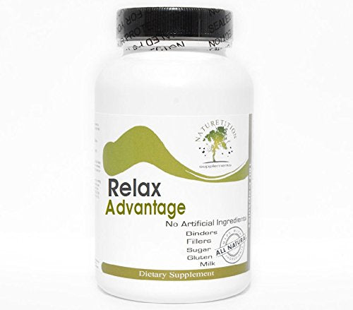 Relax Advantage - Valerian Vervain Avena Sativa ~ 90 Capsules - No Additives ~ Naturetition Supplements