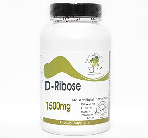 D-Ribose 1500mg ~ 90 Capsules - No Additives ~ Naturetition Supplements