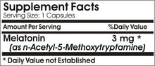 Load image into Gallery viewer, Melatonin 3mg ~ 100 Capsules - No Additives ~ Naturetition Supplements
