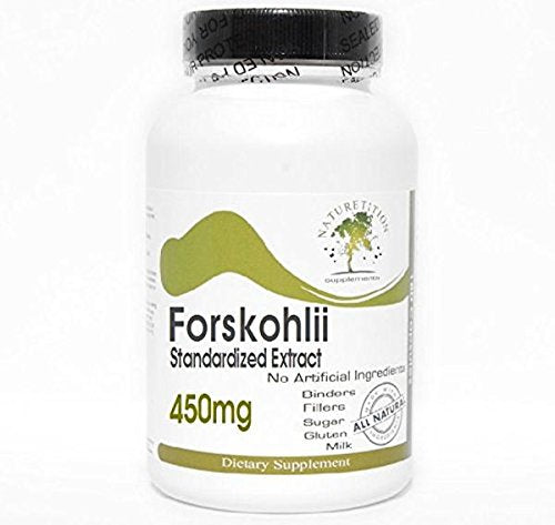 Forskohlii Standardized Extract 450mg ~ 180 Capsules - No Additives ~ Naturetition Supplements