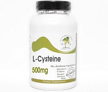 Load image into Gallery viewer, L-Cysteine 500mg ~ 90 Capsules - No Additives ~ Naturetition Supplements
