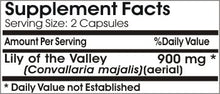 Load image into Gallery viewer, Lily of The Valley 900mg // 180 Capsules // Pure // by PureControl Supplements
