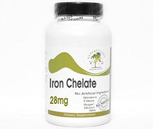 Load image into Gallery viewer, Iron Chelate 28mg ~ 200 Capsules - No Additives ~ Naturetition Supplements

