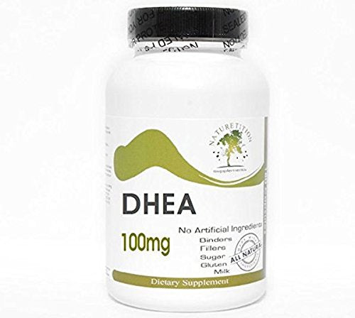 DHEA 100mg ~ 200 Capsules - No Additives ~ Naturetition Supplements