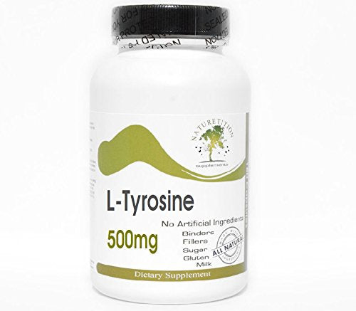 L-Tyrosine 500mg ~ 200 Capsules - No Additives ~ Naturetition Supplements