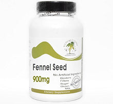 Load image into Gallery viewer, Fennel Seed 900mg ~ 100 Capsules - No Additives ~ Naturetition Supplements
