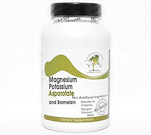 Magnesium Potassium Asporotate and Bromelain ~ 200 Capsules - No Additives ~ Naturetition Supplements