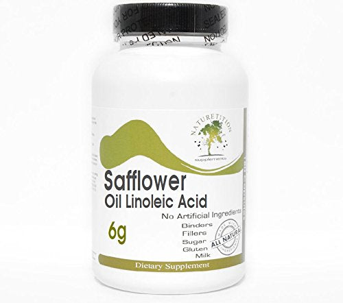 Safflower Oil Linoleic Acid 6g ~ 200 Capsules - No Additives ~ Naturetition Supplements