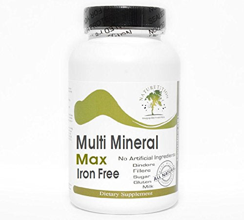 Multi Mineral Max Iron Free ~ 200 Capsules - No Additives ~ Naturetition Supplements