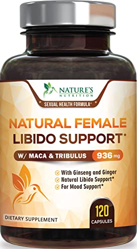 Libido Booster for Women - Female Libido Supplement - Intimacy Vitamins Formula Supports Mood, Energy, Excitement & Desire - Maca Root, Horny Goat Weed, Tribulus Terrestris - 120 Veggie Capsules