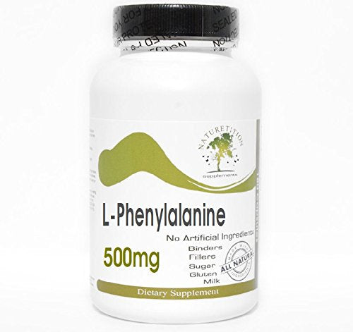 L-Phenylalanine 500mg ~ 200 Capsules - No Additives ~ Naturetition Supplements