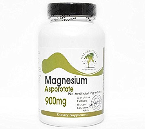 Magnesium Asporotate 900mg ~ 200 Capsules - No Additives ~ Naturetition Supplements