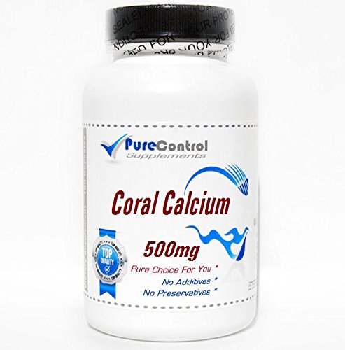 Coral Calcium 500mg // 200 Capsules // Pure // by PureControl Supplements