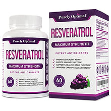 Load image into Gallery viewer, Premium Resveratrol Supplement 1500mg - Max Strength Potent Antioxidant, Trans Resveratrol Capsules for Heart Health, Anti-Aging, Immune Health - with Grape Seed &amp; Green Tea Extract - 30 Days Supply
