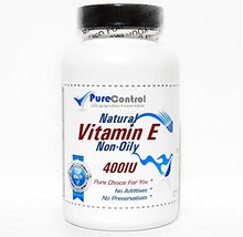 Load image into Gallery viewer, Natural Vitamin E Non-Oily 400IU // 100 Capsules // Pure // by PureControl Supplements

