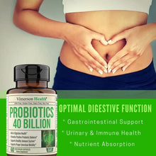 Load image into Gallery viewer, Probiotics 40 Billion CFU Supplement. Helps Improve Digestive, Urinary and Immune Health. Promotes Positive Probiotic Balance and Optimal Nutrient Absorption. Supports Immune System. Gluten Free
