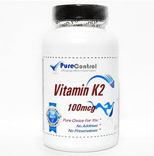 Load image into Gallery viewer, Natural Vitamin K-2 100mcg Menaquinone-7 // 100 Capsules // Pure // by PureControl Supplements
