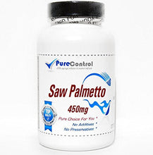 Load image into Gallery viewer, Saw Palmetto 450mg // 200 Capsules // Pure // by PureControl Supplements
