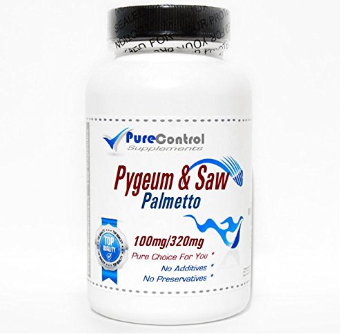 Pygeum 100mg & Saw Palmetto 320mg Standardized Extract // 100 Capsules // Pure // by PureControl Supplements
