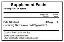 Load image into Gallery viewer, Beta Sitosterol 425mg ~ 180 Capsules - No Additives ~ Naturetition Supplements
