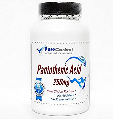 Pantothenic Acid 250mg // 200 Capsules // Pure // by PureControl Supplements