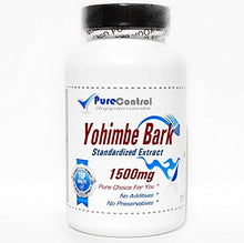 Load image into Gallery viewer, Yohimbe Bark Standardized Extract 1500mg // 200 Capsules // Pure // by PureControl Supplements
