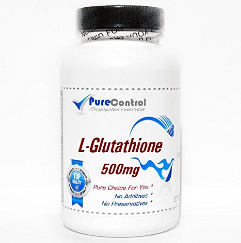 L-Glutathione 500mg // 100 Capsules // Pure // by PureControl Supplements