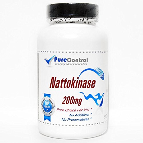 Nattokinase 200mg 4,000 Fibrinolytic Units // 200 Capsules // Pure // by PureControl Supplements
